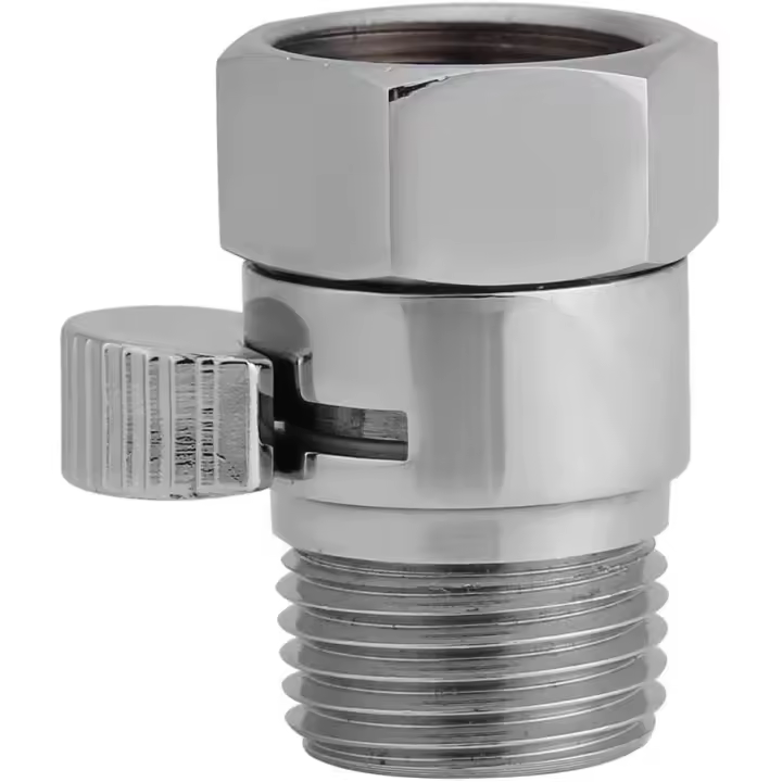 Válvula de parada, cabezal de ducha, válvula de cabeza de latón, Control de líquido de ahorro de agua para pulverizador de bidé G1/2 - 1