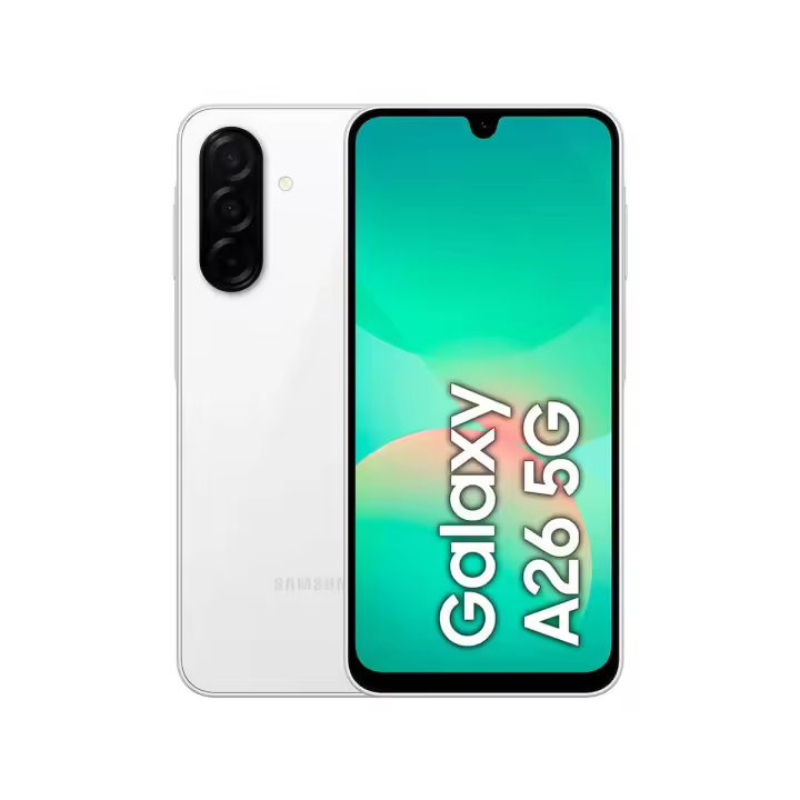 SAMSUNG GALAXY A26 5G NFC 256GB+8GB RAM PANTALLA 6,7'' SUPER AMOLED 120HZ FULL HD+ CÁMARA TRASERA 50MP / FRONTAL 13MP / ANDROID 15 / GPS / WIFI 6 / BLUETOOTH 5.3 / DUAL SIM - eSIM / BATERÍA 5.000 MAH / CONECTOR USB TIPO-C / SMARTPHONE TELÉFONO MÓVIL LIBRE - 1