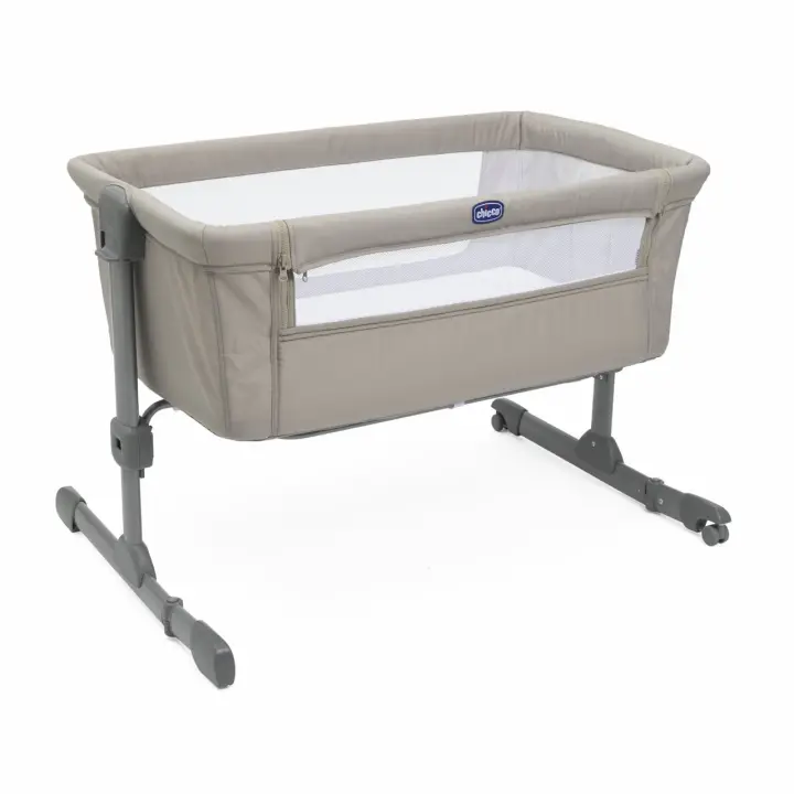 Cuna de colecho Chicco Next2Me Essential - DUNE RE_LUX, Cama para bebés con altura regulable y lateral abatible. - 1