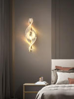 1pc/2pc Moderno Resplandeciente Acero Inoxidable LED De Pared En Oro/Black Para Decoración De Hogar Sala De Estar Dormitorio Iluminación De Pared - details 0