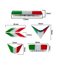 Pegatinas De Decoración Para Moto 3D Estilo Bandera De Italia Adhesivo Impermeable Para Tanque De Combustible Y Carenado Delantero - details 0