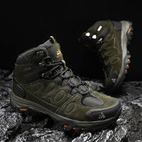 Botas De Nieve HIKEUP Para Hombres Cuero Sintético Y Peluche Deportivas De Exterior Para Senderismo Y Trekk Ing Antideslizantes Talla 40-45 Color Negro Marrón Gris Verde - details 22