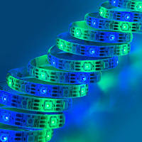 Tira De LED RGB Inteligente WS2812B 5m/Roll 30/60/144leds/m Negra/Blanca PCB IP30/IP65/IP67 5050 Individually Addressable Para Iluminación Inteligente - details 9