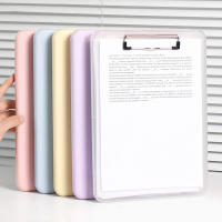 Carpeta De Escritura A4 Con Clip De Metal Estuche Para Archivos De Colores Dulces Estilo Coreano Simple Para Oficina Y Escuela - details 3