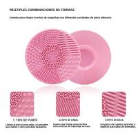 Limpieza De Cepillos De Maquillaje Con Gel De Silicona Alfombrilla De Limpieza Para Cepillos De Base Y Maquillaje Herramienta De Limpieza Para Cosméticos - details 2