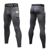 Mallas de compresión para hombre, medias deportivas secas y frescas para correr, pantalones de ciclismo con parte inferior de capa Base para entrenamiento, entrenamiento atlético, gimnasio - details 19