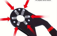 Llave De Torque Ajustable Multifuncional 6/8 Pulgadas Herramienta De Reparación Y Eliminación Antideslizante No Magnética Aislada Y Explosiva Para Mecánicos - details 5