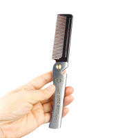 Cepillo De Barba Para Hombres Con Cerdas De Cerdo Natural Y Madera Cepillo De Afeitar Y Peine Para Bigote Set De Limpieza Incluye Bolsa De Regalo - details 12