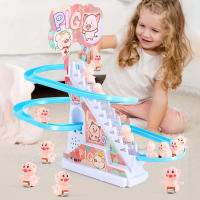 Juguete Educativo De Carreras Para Niños 3PCS Coche De Carreras Que Sube Las Escaleras Juguete De Deslizamiento Para Aprendizaje Temprano - details 11