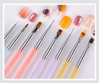 Pincel De Uñas Con Manija De Cristal Doble Gel Para Pintura Y Manicura Artículos De Belleza Y Cuidado Personal Material De Nylon - details 6