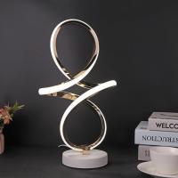 Lámpara De Mesa LED Moderna En Forma De Espiral Para Lectura Protección Ocular Iluminación Curva De Acero Y Acrílico Para Decoración De Sala De Estar Y Dormitorio - details 2