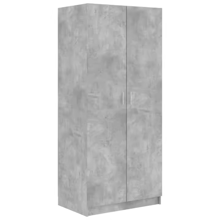 Armaro de Madera contrachapada gris Hormigón 80x52x180 cm - 1