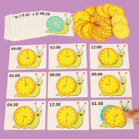 Juguete Educativo De Montessori Reloj De Caracol Para Niños Cognición De Las Horas Minutos Segundos Juego De Rompecabezas De Enseñanza Preescolar - details 2
