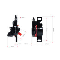NFOX GT268 Freno De Disco Para Bicicleta MTB Freno Hidráulico De Rueda De 160mm Freno De Aceite Rojo Y Negro Para Montaña Partes De Bicicleta - details 1