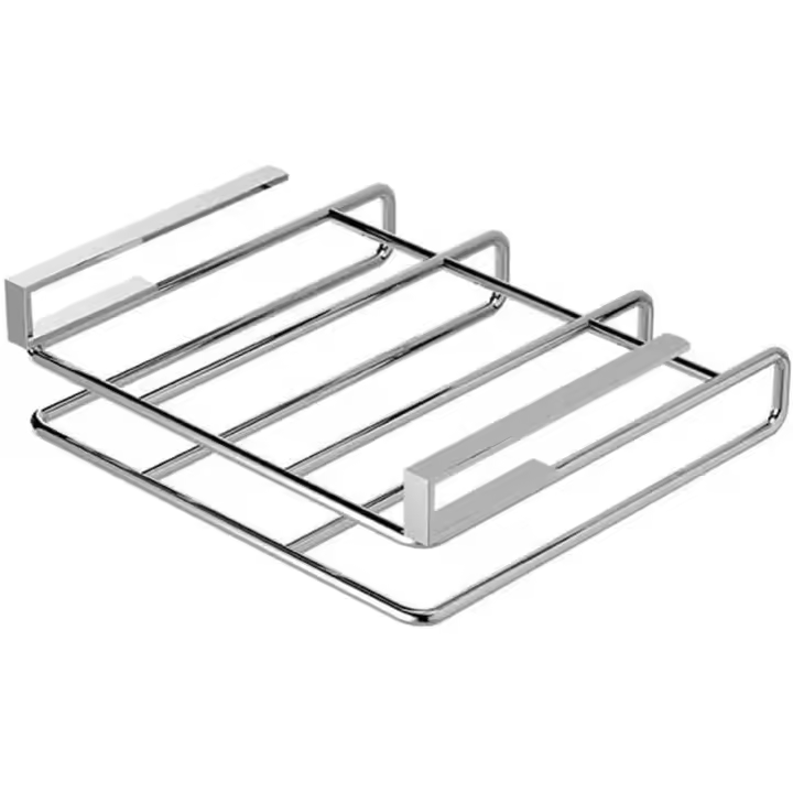 Estantes de cocina de acero inoxidable, estante de tabla de cortar, soporte para pañuelos, debajo de los estantes de la puerta - 1