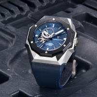 Reloj Mecánico Para Hombre PAGANI DESIGN 42MM NH39 Cristal De Zafiro Deportivo Resistente Al Agua Acero Inoxidable Pulsera De Goma Estilo Business - details 7