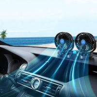Ventilador de Doble Cabeza para Coche de 24 V con rotación de 360 ° Y 2 velldades Refrigeración eficaz y silenciosa - details 0