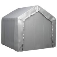 vidaXL Carpa de almacenamiento acero galvanizado gris 180x180 cm - details 3