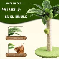 Juguete Interactivo Para Gatos Poste De Subida Duradero Con Pelota De Madera Y Tablero De Rasguño Para Divertir Y Ejercitar a Su Mascota - details 3