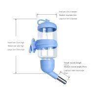 Botella De Agua Para Hamster Accesorios Para Animales Pequeños Plástico Fuente De Bebida Con Cabeza Y Tubo Para Beber Automático Tamaños 80ml 125ml 250ml - details 8