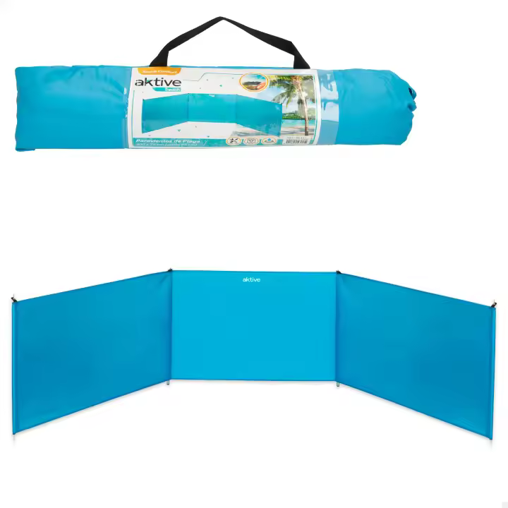 Paravientos playa plegable de aluminio 300x75 cm Aktive Beach - 1