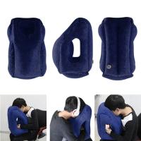 Almohada De Viaje Inflable Para Cabeza Y Barba Soporte De Cuello Para Avión Oficina Siesta Moderno Estilo Sólido PVC Adultos - details 3