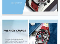 Reloj Boruse Para Hombre Rojo Impermeable Cronógrafo Reloj De Pulsera De Negocios Con Calendario Reloj Masculino Regalo Perfecto - details 3