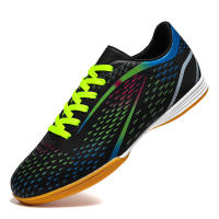Zapatos De Futsal Para Hombres Calidad Superior Antideslizantes Para Fútbol Indoor Zapatos De Entrenamiento Para Niños Y Adolescentes Suela De Cuero Trenzados Talla Verdadera - details 1