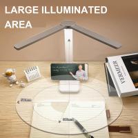 Lámpara De Escritorio LED Táctil Recargable USB Con 3 Niveles De Iluminación Protección Ocular Plegable Para Dormitorio Luz Nocturna Para Mesa - details 5