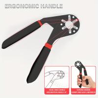 Llave De Mano Mágica Hexagonal De Aluminio Y Acero Multiusos De 6 Y 8 Pulgadas Clampable Y Móvil Para Reparaciones Domésticas - details 5