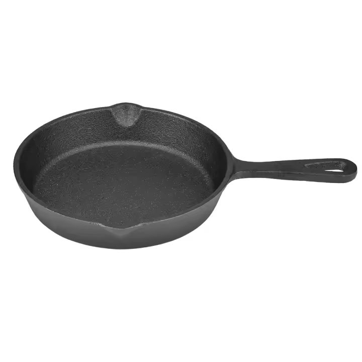 PORCHEDDU Sartén vintage de Hierro fondo de 16 cm, sartén antiadherente Quemada (16 cm) - 1