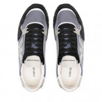 Emporio Armani Zapatillas Zapatos Hombre Azul Gris X4X537 XM678 Q445 - details 3