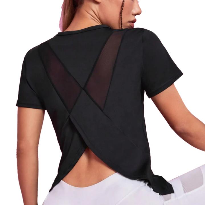 Women Seamless Yoga T-Shirt Female Fitness Crop Top Workout Gym Training Shirts Athletic Short Sleeve Yoga T-shirts Sportswear
