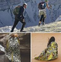 Manta reflectante de emergencia plegable de 10 piezas para salvar vidas | Protección contra el frío, el sol y las bajas temperaturas - Camping al aire libre - details 3