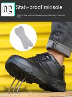 Zapatos De Seguridad Para Hombre Zapatillas De Punta De Acero Ligera Botas Impermeables Protección Industrial Para Los Pies Envío Gratis - details 5