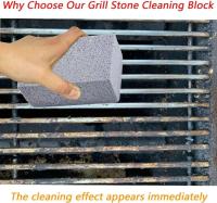 Limpieza De Piedra Para Barbacoa Pequeña Ladrillo Gris Herramienta De Limpieza Para Asador Placa De Asado Púmice Ecológico Para Cocina - details 6
