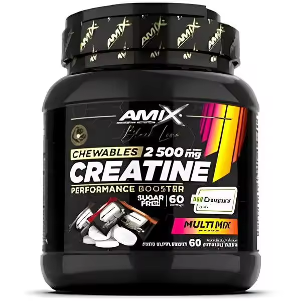 Amix Black Line Creatina Masticable 60 comprimidos | Amix Nutrition - 1