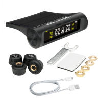 Sistema De Monitoreo De Presión De Neumáticos Para Coche Con 4 Sensores Pantalla LCD Digital Solar Powered Alarmas De Seguridad Automática Prueba De Autotest Para Todas Las Marcas De Coches - details 11