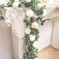 Guirnalda De Flores Artificiales Para Decoración De Habitaciones Jardines Bodas Showers De Bebés Arco Floristería - details 8