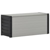 vidaXL Baúl para desechos de jardín gris 85x34x40 cm - details 0
