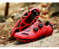 Zapatos De Ciclismo Para Hombre T22 Blanco Cuero Impermeable Profesional Autolockando Zapatillas De Bicicleta Planas Para Mujer MTB Ciclismo En Carretera - details 12