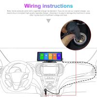 Podofo-cámara trasera HD DVR para coche, Control de voz, Wifi, Android, Auto y Carplay, tablero de recortes de vídeo, BT, FM, espejo de coche, 10,26" - details 1
