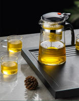 HMLOVE Tetera De Vidrio Resistente Al Calor Para Puer Kettle Infusor De Té Con Filtro De Borosilicato Alto 801-900ml Gung Fu Teawear Chino Flor Pot - details 0