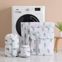 Juego De 6 Bolsas De Lencería Con Estampados Lindos Malla Fina Para Proteger Ropa Moderno Estilo Poliéster Origien China Continental - details 1