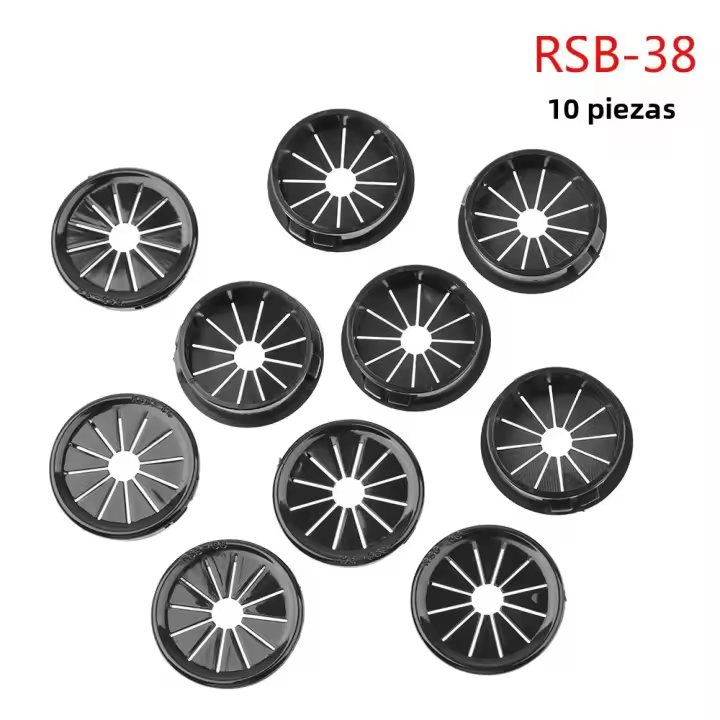 Juego De 10 Cubiertas De Cable Plásticas Para Muebles Tapa De Polvo Para Oficina Computadora Mesa Conexión De Alambre Anillo De Salida - 1