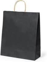 Zirizon- Bolsas Papel Kraft con Asas Retorcidas para Regalo y Compras -NEGRO - details 2
