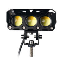Spotlight LED De Motocicleta Doble Color Bajo/Alto Lente Mini Antigolpes Luz De Conducción Faros Neblina Para Coches Camiones SUV UTV 12V 24V - details 8