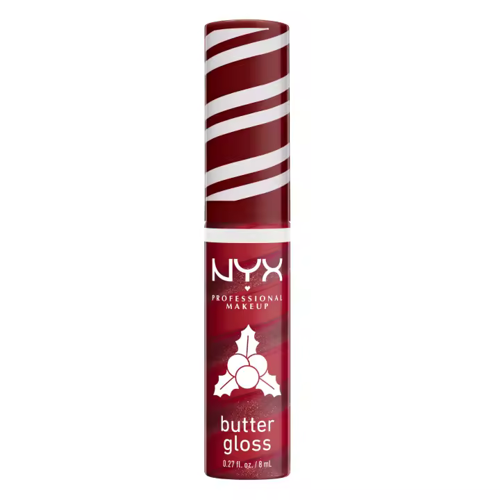 NYX Professional Makeup | Lipgloss Butter Gloss 04 Holly Berry Swirl Edición Limitada Navidad 2024 - 1