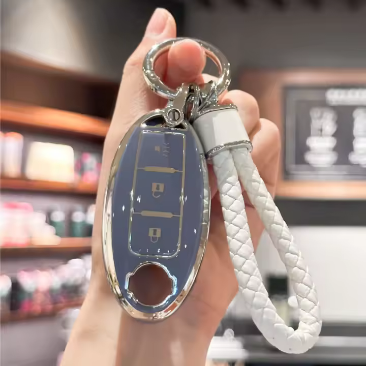 Cubierta De Llavero TPU Para Nissan 370Z Armada Kicks Murano Pathfinder Rogue Titan Versa Note Infiniti Smart 3 Con Lanyard - 1