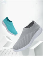Zapatillas De Mujer Vulcaneadas De Alta Calidad Zapatillas De Encaje Transpirable Talla Grande Zapatos Planos Para Caminar Loafers Sin Cordones - details 2
